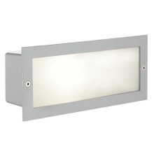 Eglo - Udendørs væglampe 1xE27/60W sølv/hvid IP44