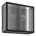 Eglo - Udendørs væglampe 2xE27/40W/230V IP44 sort