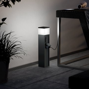 Eglo - Udendørslampe i antracit med 2 fatninger, 1xE27/25W/230V IP54