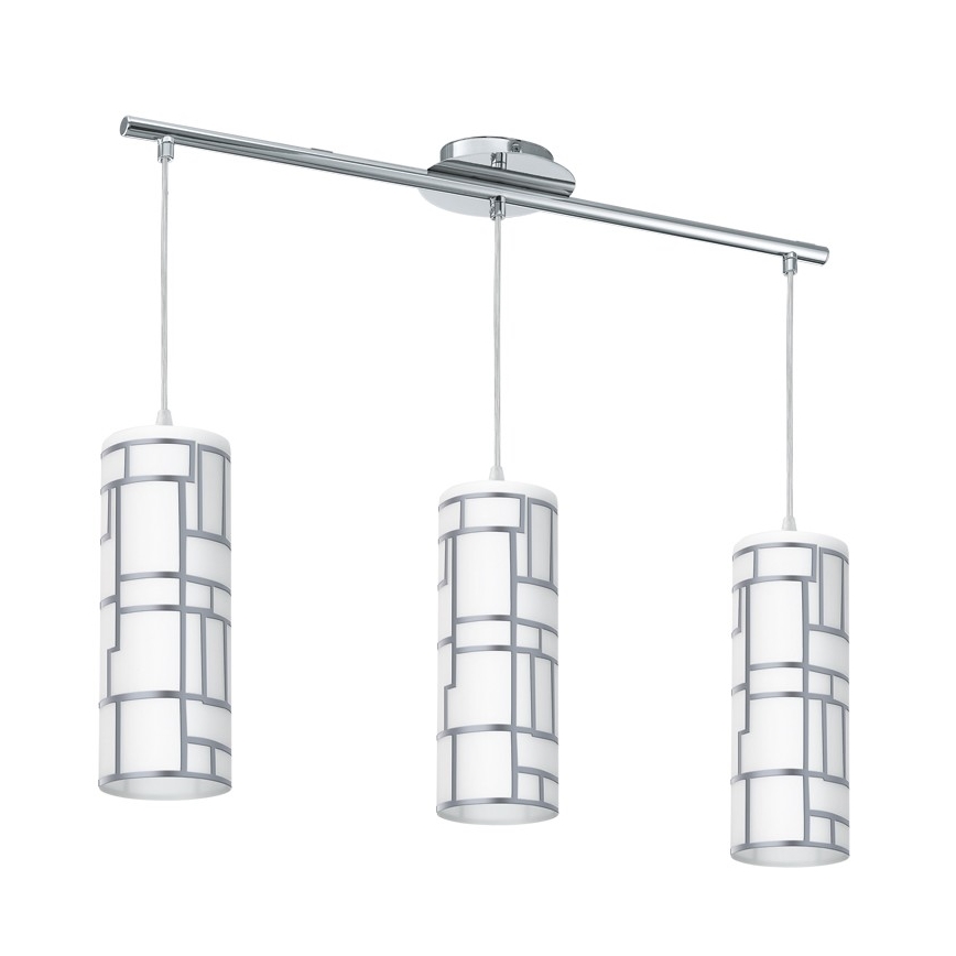 Eglo - Udskiftningsglas til lysekrone og lampe BAYMAN hvid/skinnende krom
