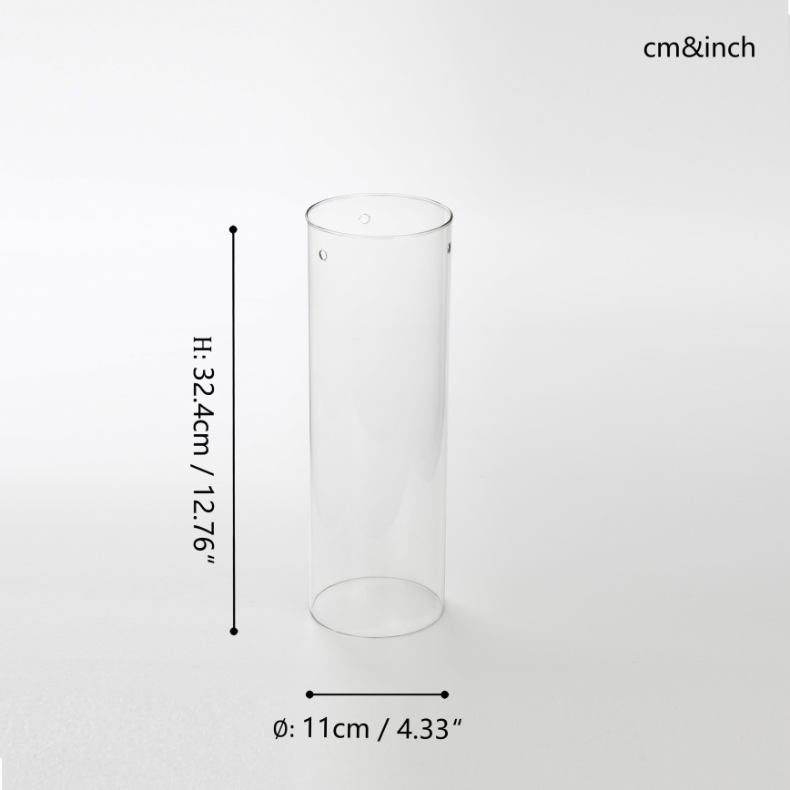 Eglo - Udskiftningsglas til lysekrone PINTO diameter 11 cm ydre