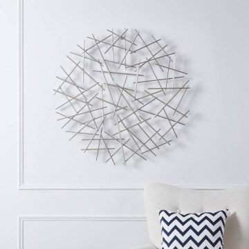 Eglo -  Vægdekoration diameter 81 cm mat krom