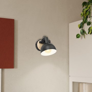 Eglo - Væglampe 1xE27/28W/230V - FSC certificeret