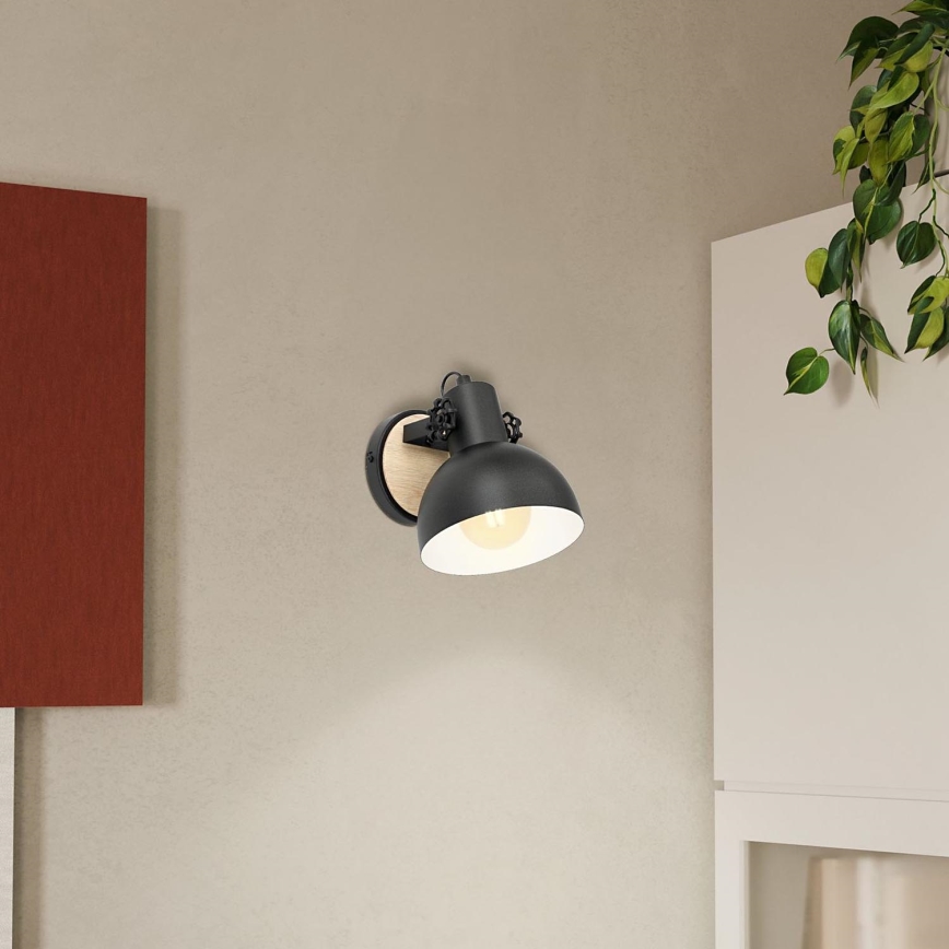 Eglo - Væglampe 1xE27/28W/230V - FSC certificeret
