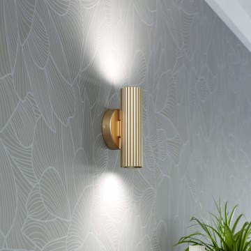 Eglo - Væglampe 2xGU10/5W/230V guld