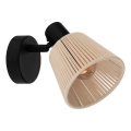 Eglo - Vægspot 1xE14/40W/230V beige/sort