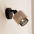 Eglo - Vægspot 1xE14/40W/230V sort/beige