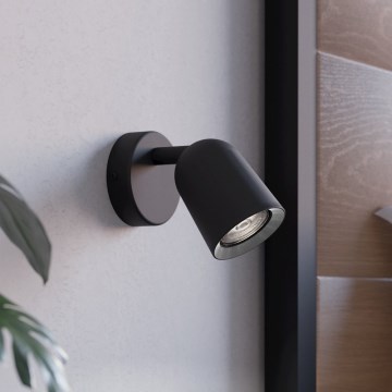 Eglo - Vægspot 1xGU10/5W/230V sort