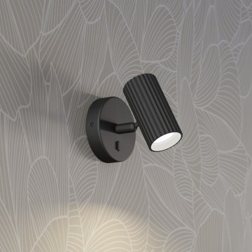 Eglo - Vægspot 1xGU10/5W/230V sort