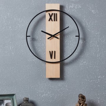 Eglo - Vægur 1xAA 56x40 cm træ/metal - FSC certificeret