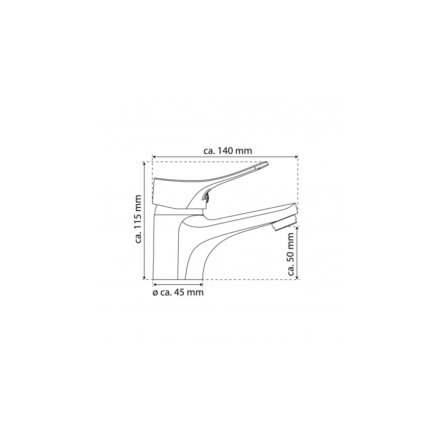 Eisl NI075VECR - Håndvaskarmatur + bundventil med overløb VERONA blank krom