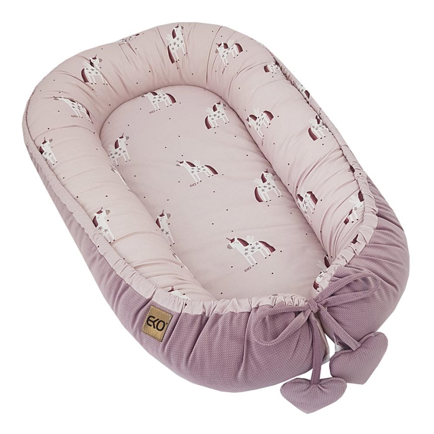 EKO - Babynest UNICORN 90x60 cm bomuld