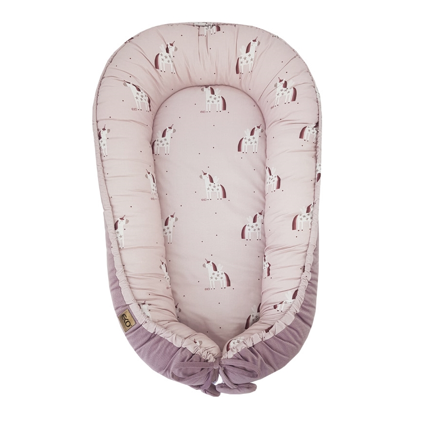 EKO - Babynest UNICORN 90x60 cm bomuld