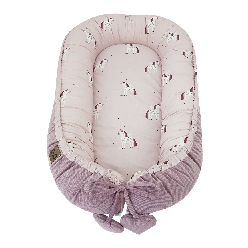 EKO - Babynest UNICORN 90x60 cm bomuld