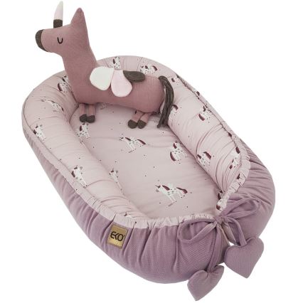 EKO - Babynest UNICORN 90x60 cm bomuld