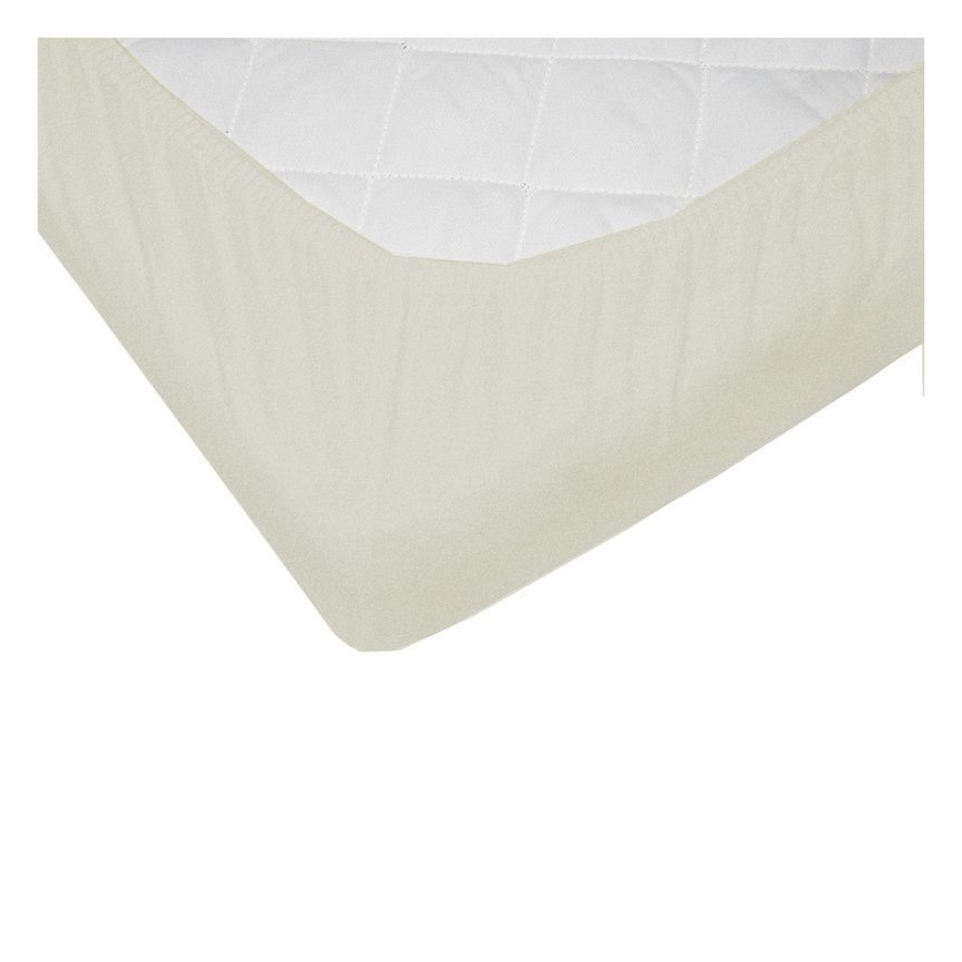 EKO - Vandtæt elastiklagen JERSEY 120x60 cm beige