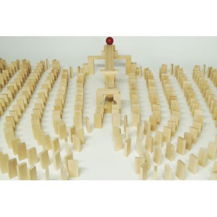 EkoToys - Dominobrikker træ 830 stk. bøg