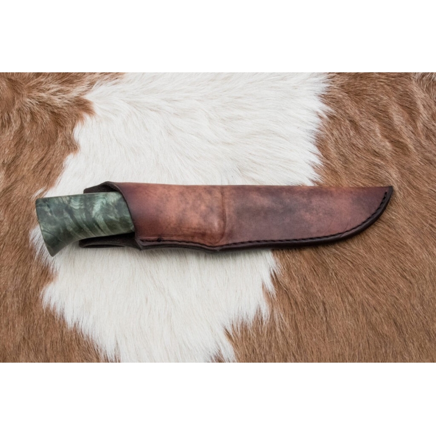 Eksklusive Damaskus knive 11,6 cm ahorn/ibenholt
