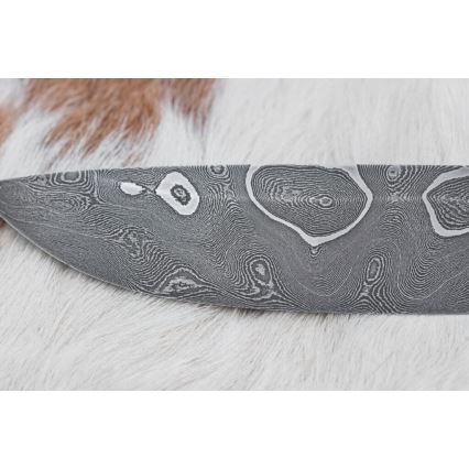Eksklusive Damaskus knive 11,6 cm ahorn/ibenholt