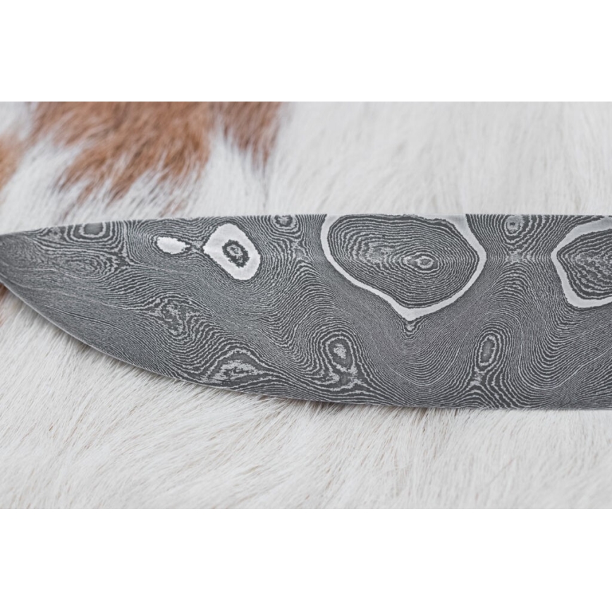 Eksklusive Damaskus knive 11,6 cm ahorn/ibenholt