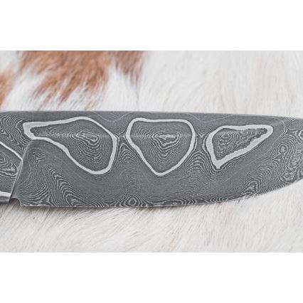 Eksklusive Damaskus knive 11,6 cm ahorn/ibenholt