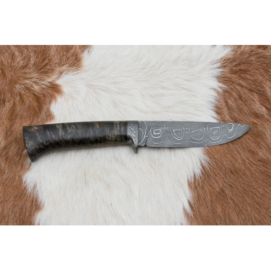Eksklusive Damaskus knive 12,7 cm ahorn/agat