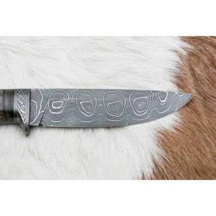 Eksklusive Damaskus knive 12,7 cm ahorn/agat