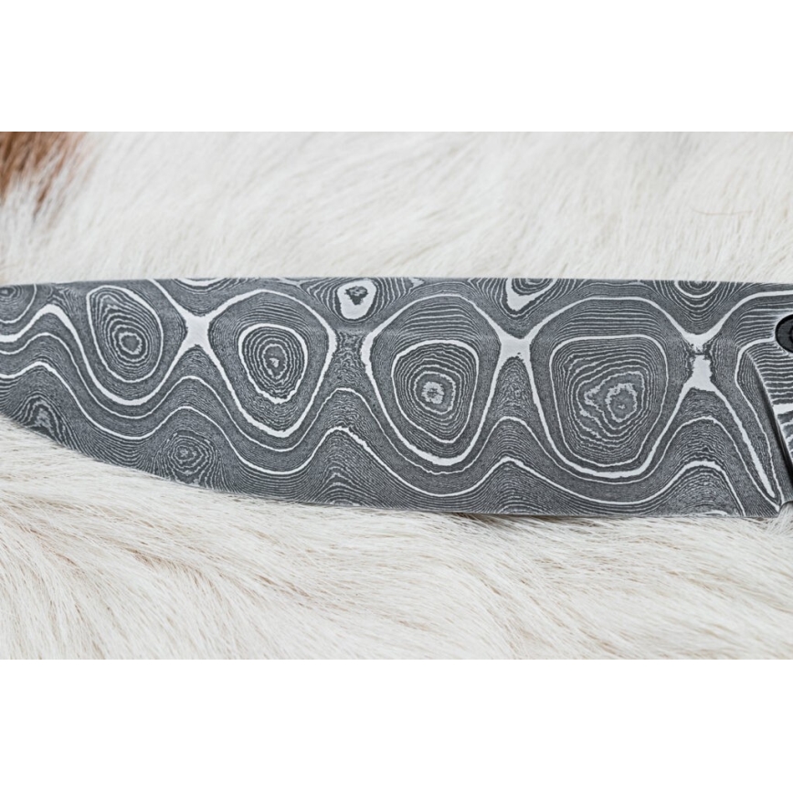 Eksklusive Damaskus knive 12,7 cm ahorn/agat