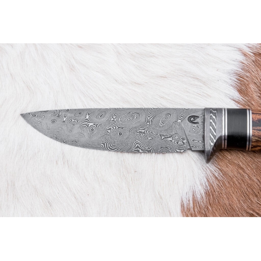 Eksklusive Damaskus knive 12 cm bocote/ibenholt