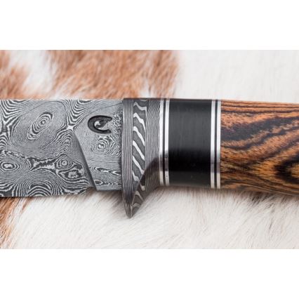 Eksklusive Damaskus knive 12 cm bocote/ibenholt