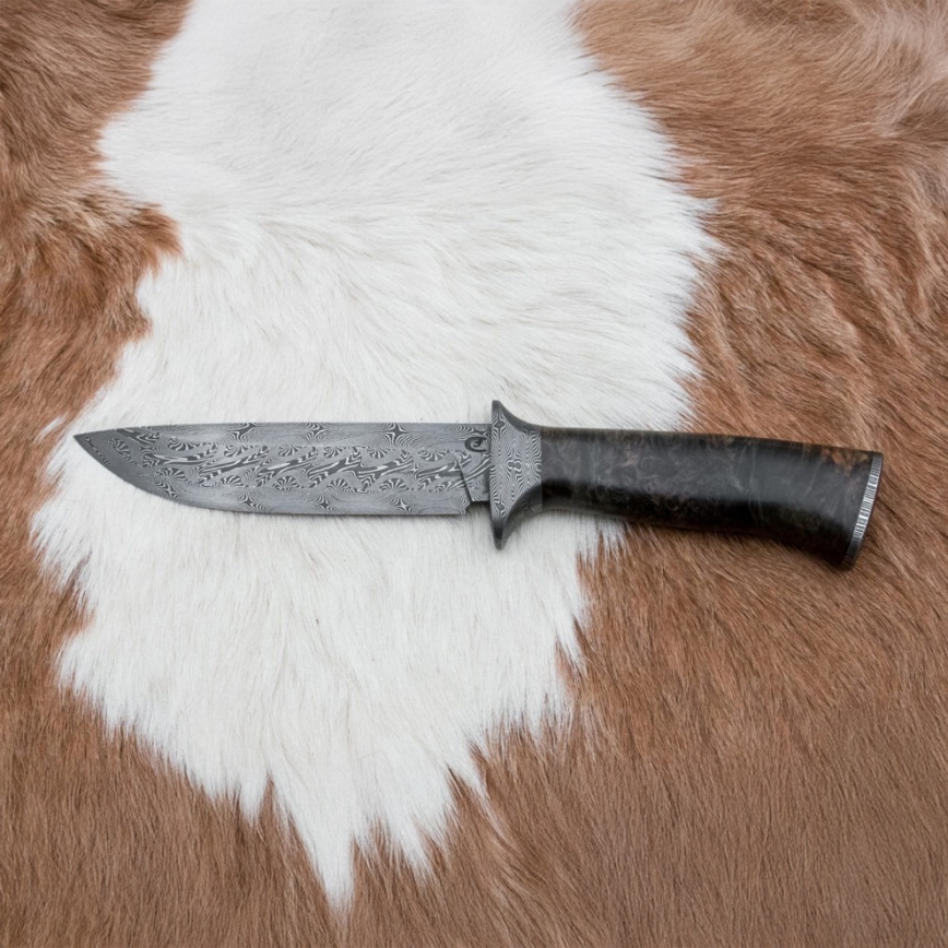 Eksklusive Damaskus knive 13,8 cm ahorn