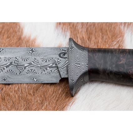 Eksklusive Damaskus knive 13,8 cm ahorn