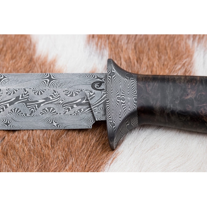Eksklusive Damaskus knive 13,8 cm ahorn