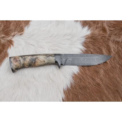 Eksklusive Damaskus knive 13 cm kastanjetræ