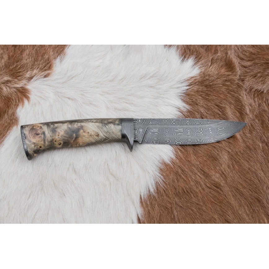 Eksklusive Damaskus knive 13 cm kastanjetræ