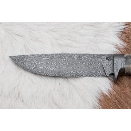 Eksklusive Damaskus knive 13 cm kastanjetræ