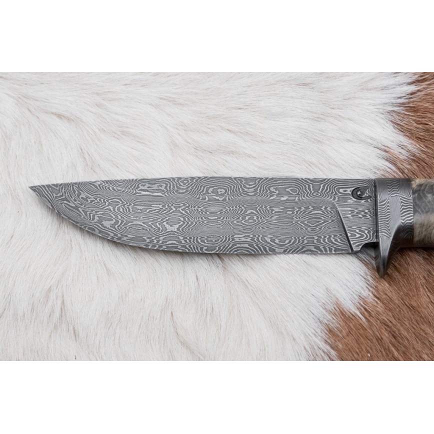 Eksklusive Damaskus knive 13 cm kastanjetræ