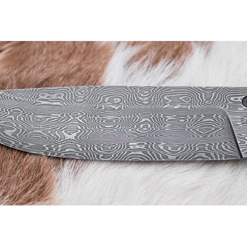 Eksklusive Damaskus knive 13 cm kastanjetræ