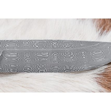 Eksklusive Damaskus knive 13 cm kastanjetræ