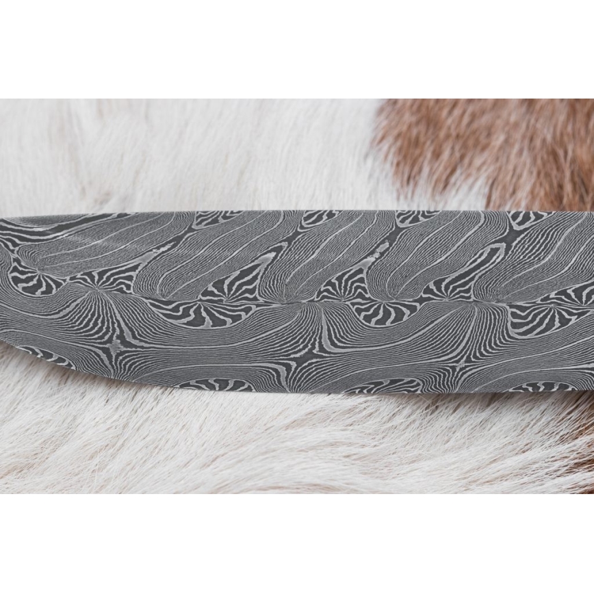 Eksklusive Damaskus knive 13 cm serpentin/Rensdyrgevir
