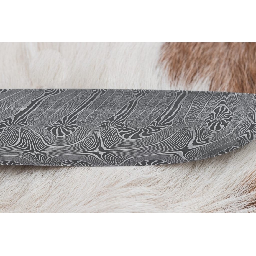 Eksklusive Damaskus knive 13 cm serpentin/Rensdyrgevir