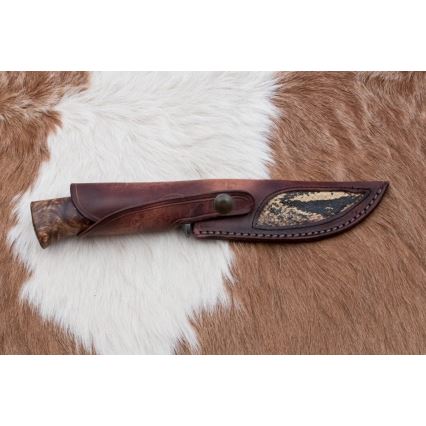 Eksklusive Damaskus knive 14,4 cm kastanjetræ/mammuttand