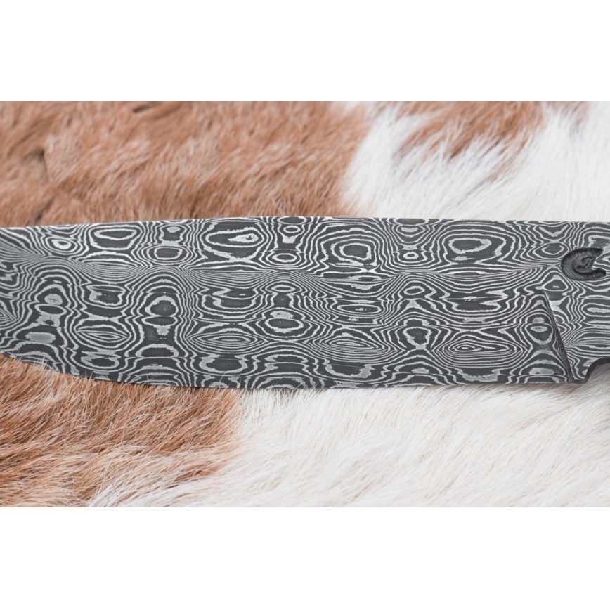 Eksklusive Damaskus knive 14,4 cm kastanjetræ/mammuttand