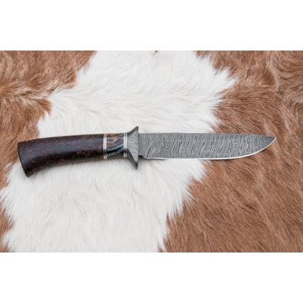 Eksklusive Damaskus knive 14,6 cm Birk/mammuttand