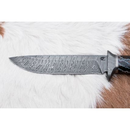 Eksklusive Damaskus knive 14,6 cm Birk/mammuttand