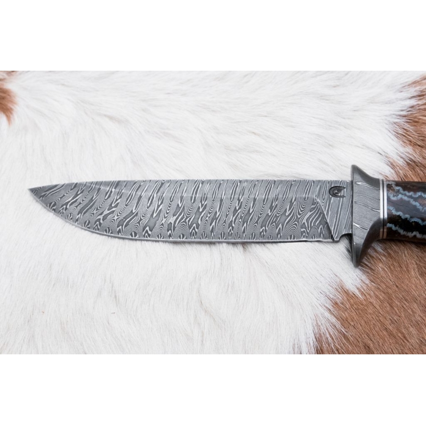Eksklusive Damaskus knive 14,6 cm Birk/mammuttand