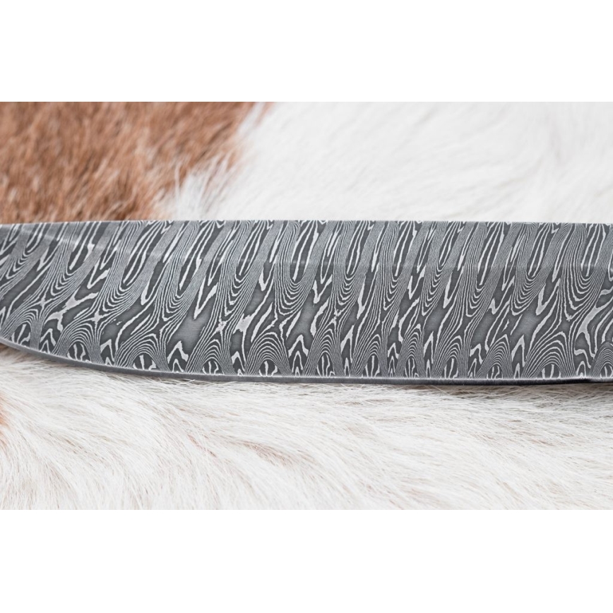 Eksklusive Damaskus knive 14,6 cm Birk/mammuttand