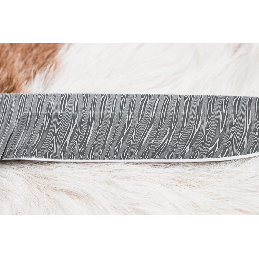 Eksklusive Damaskus knive 14,6 cm Birk/mammuttand