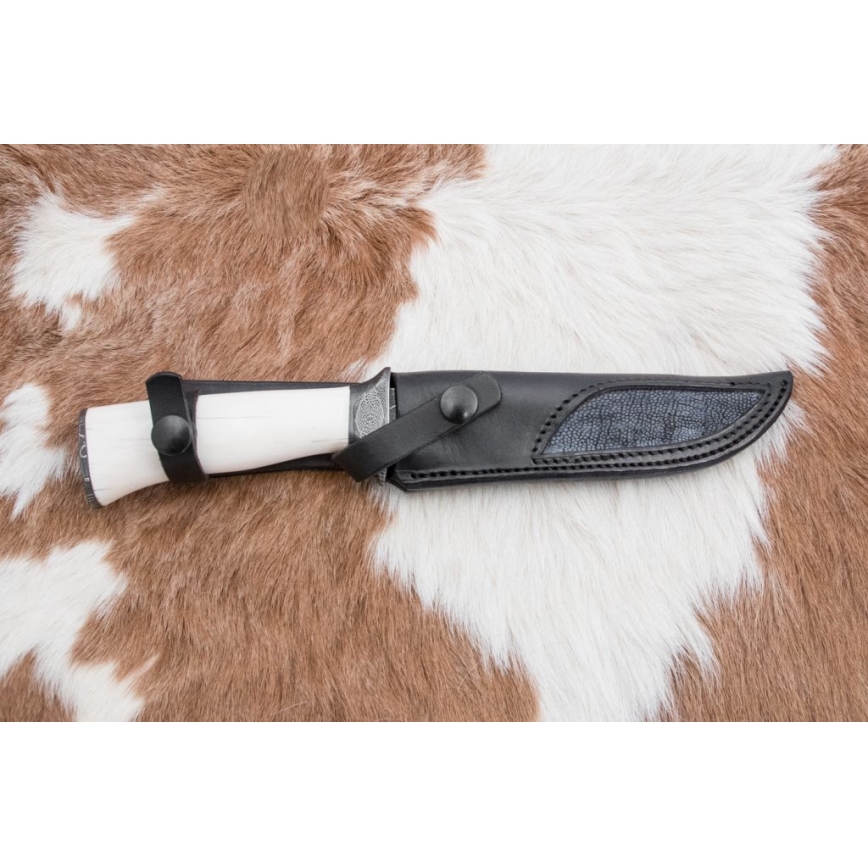 Eksklusive Damaskus knive 15 cm mammut stødtand