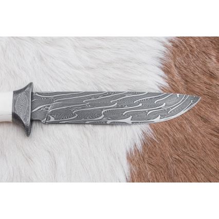 Eksklusive Damaskus knive 15 cm mammut stødtand